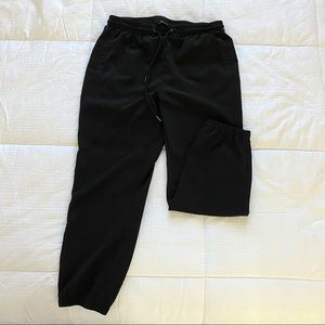black joggers